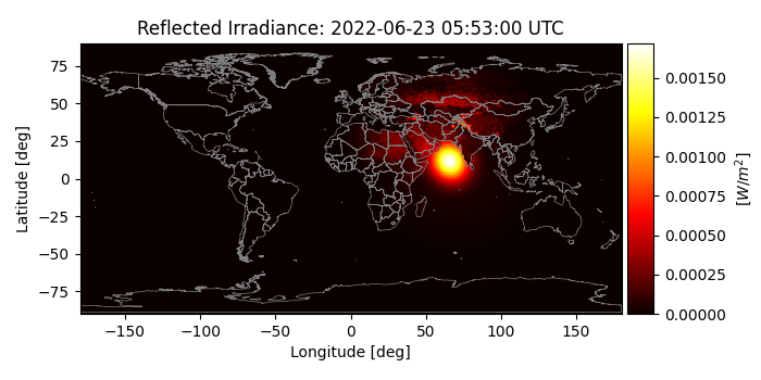Reflected Irradiance: 2022-06-23 05:53:00 UTC